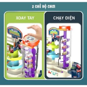 Đồ Chơi Bãi Đỗ Xe Ô Tô Gara 3 Tầng Có Nhạc Có Đèn Phiên Bản Thành Phố Mới