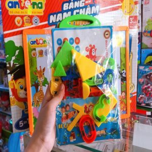 Bảng Nam Châm Anton 5in1 Cho Bé Làm Quen Chữ Cái - Số - Hình Khối