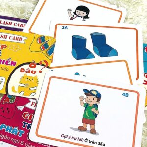 Bộ Thẻ Học Flashcard 5 Chủ Đề 300 Câu Hỏi Đáp Cho Bé Phát Triển Ngôn Ngữ Và Giao Tiếp