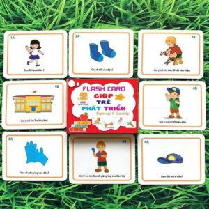 Bộ Thẻ Học Flashcard 5 Chủ Đề 300 Câu Hỏi Đáp Cho Bé Phát Triển Ngôn Ngữ Và Giao Tiếp