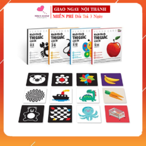 Bộ Thẻ Flashcard Kích Thích Thị Giác Cho Bé Giai Đoạn 0-36 Tháng