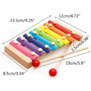 Combo 4 Món Đồ Chơi Giáo Dục Đàn Xylophone, Tháp Xếp Chồng, Bàn Luồn Hạt Mini Và Sâu Uốn Dẻo Bằng Gỗ Cho Bé Phát Triển Kĩ Năng Đầu Đời