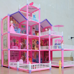 Nhà Búp Bê Barbie Mô Hình Biệt Thự Cỡ Lớn Nhiều Tầng Giá Rẻ Cho Bé Gái