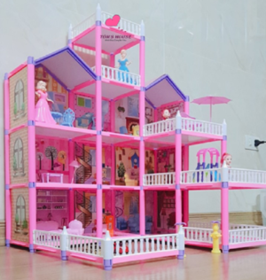 Nhà Búp Bê Barbie Mô Hình Biệt Thự Cỡ Lớn Nhiều Tầng Giá Rẻ Cho Bé Gái