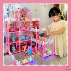 Nhà Búp Bê Barbie Mô Hình Biệt Thự Cỡ Lớn Nhiều Tầng Giá Rẻ Cho Bé Gái